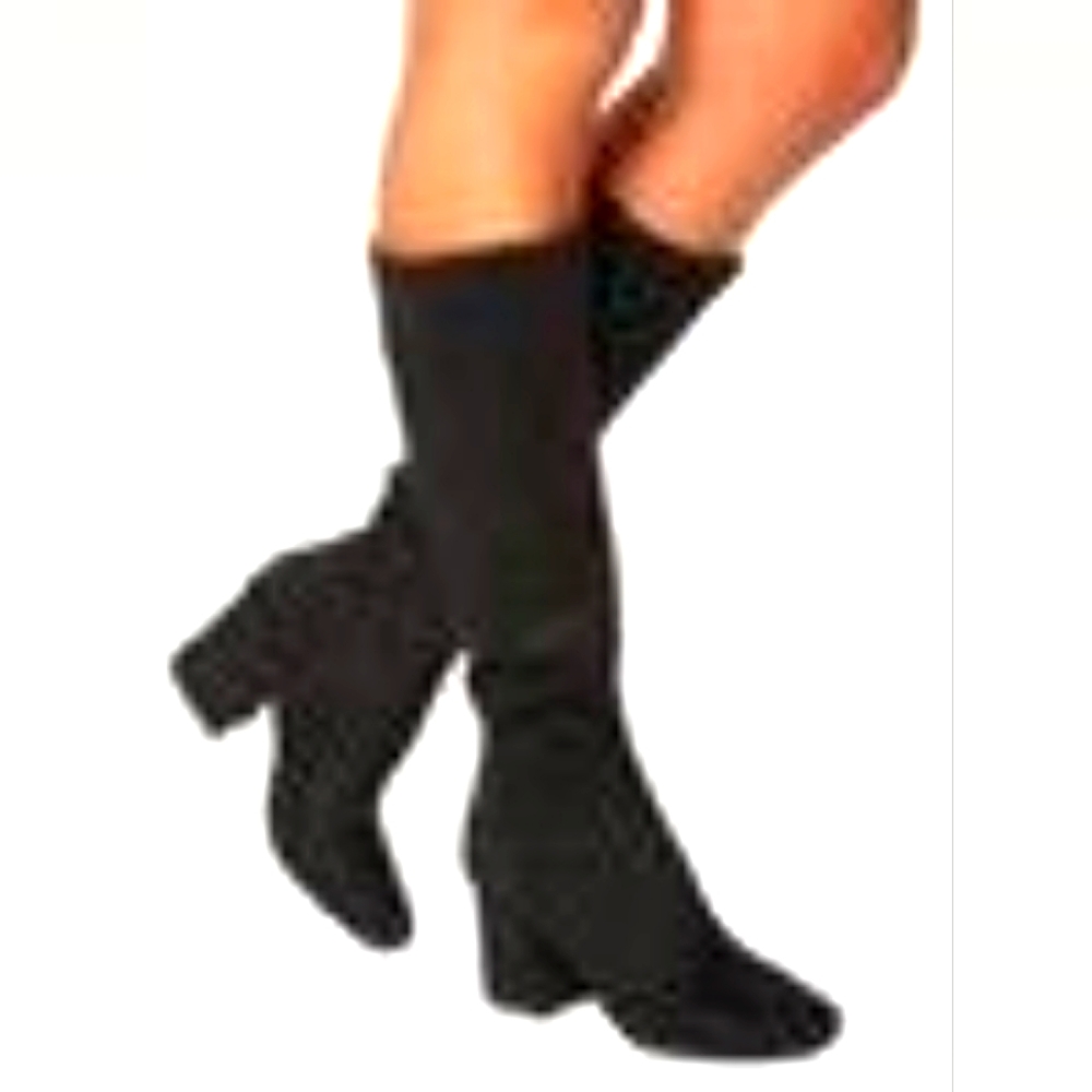 New- Mid-Heel Tall Suede Black Boots, Sz 11- ROGUE..